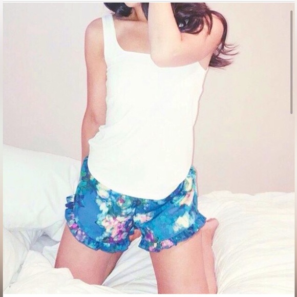 Smash + Tess Ruffle Bloomers Printed Shorts Blue - Picture 4 of 4